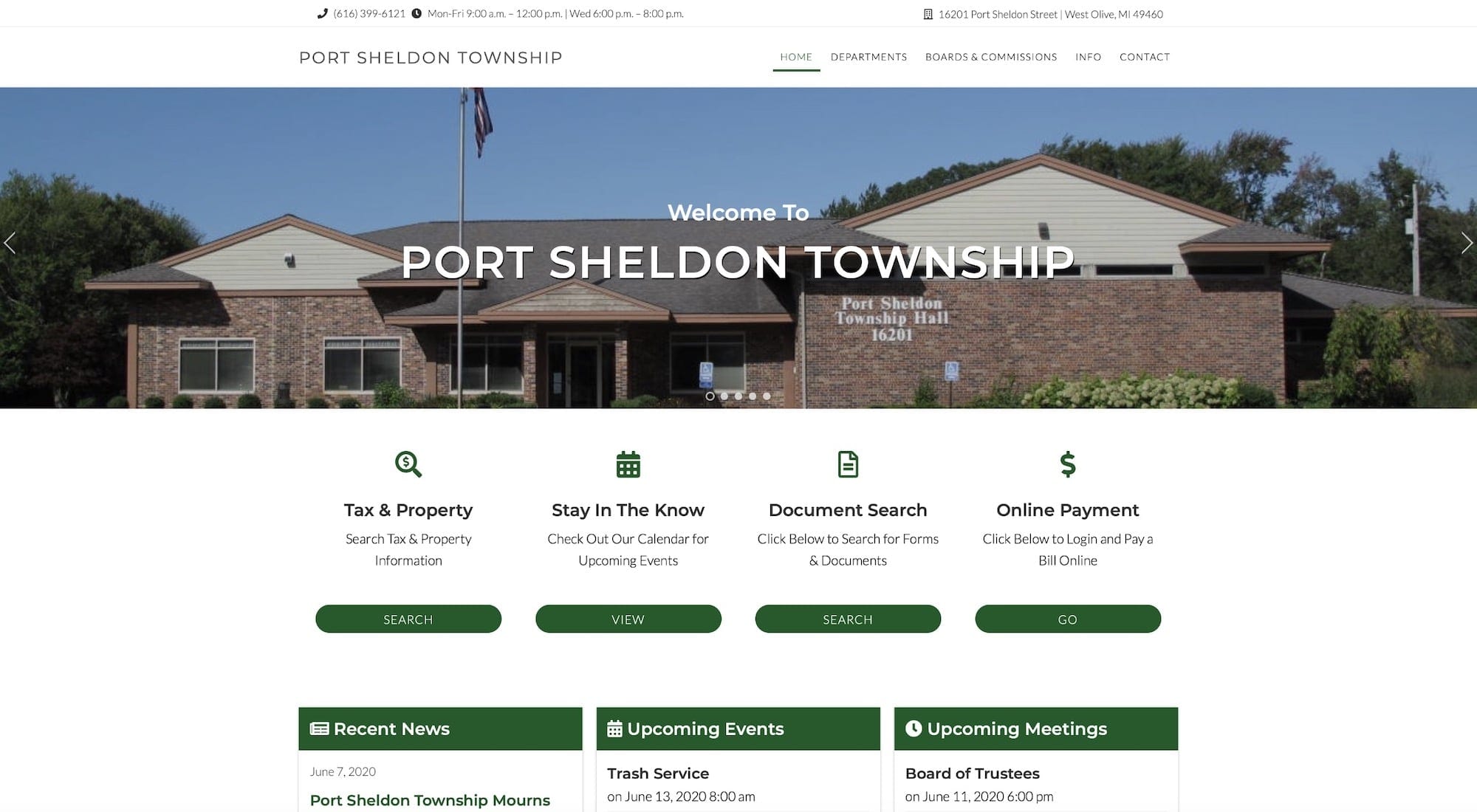 Port Sheldon Township Michigan